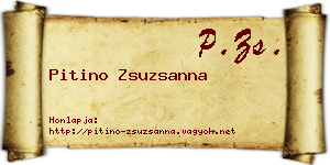 Pitino Zsuzsanna névjegykártya